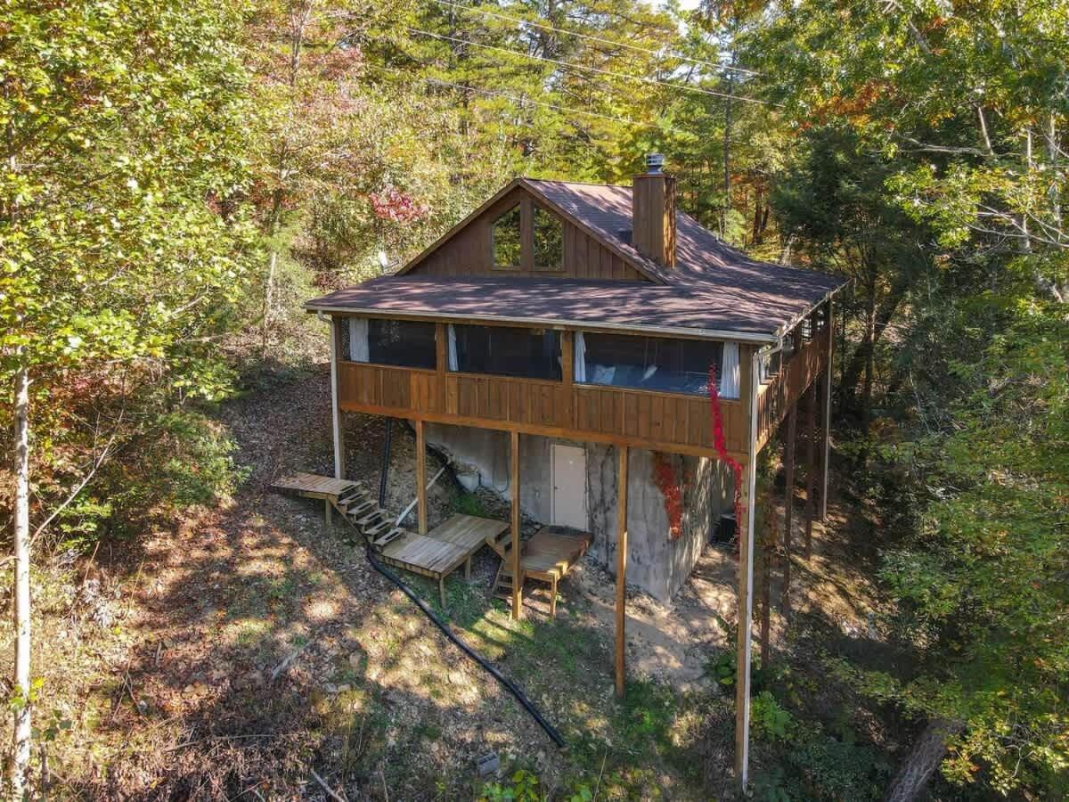 Nice View Fireplace, Hot Tub, Porch Bed, Private Sevierville Bagian luar foto